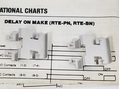 NIB IDEC RTE-BS1 ELECTRONIC TIMER RTEBS1, AC120V 50/60HZ, 10A, 120V AC