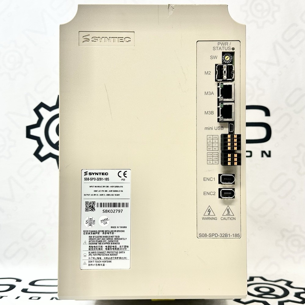 Syntec S08-SPD32B1-185 CNC Spindle Drive 18.5kW 42A 380-440V 3PH VFD 400Hz