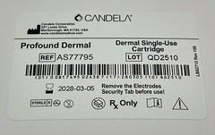 6 PACK- Syneron Candela Profound Dermal Single-Use Cartridge KT76653 Tip AS77795