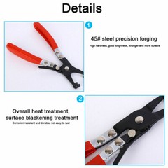 115pcs Hose Clamp Assortment Kit Steel Spring Clip Water Fuel Tube Pipe/Plier US