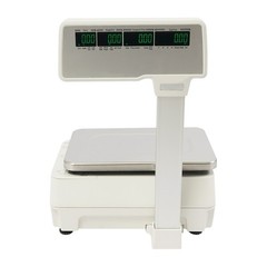 Commercial Label Printing Scale 30kg Capacity with Barcode Scanner Port