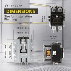 AC Contactor 40 Amp 50 RES 2 Pole 24VAC Coil – Definite Purpose UL Listed