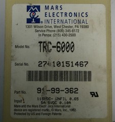 MARS MEI TRC-6000 COIN ACCEPTOR FOR VENDING MACHINES