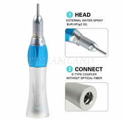 NSK Style E-type Dental Straight Handpiece Slow Low Speed Nosecone Attach kt