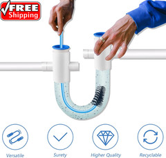 4 PCS Condensate Flexible Drain Brush, 15.7 in Nylon and PVC Drain Line Cleaning