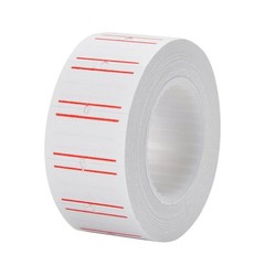 6000PCS 10 Rolls Price Gun Tag Sticker Label Refill MX 5500 Paper White Red Line