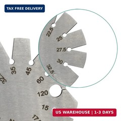 Stainless Steel Bevel Gauge – 15°-120° Knife & Axe Angle Finder | Precision Tool