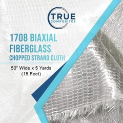 1708 Fiberglass 45/45 DBM Biaxial Cloth Fabric 50″ Inch Wide 15 Feet Long 5 YARD