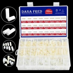 795Pcs Nylon round Spacer Non-Threaded Plastic Standoff Hardware Assortment Kit