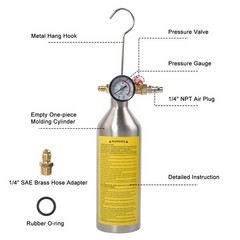 AC Flush Kit Automotive Air Conditioner System Clean Canister Flushing Gun Tool~