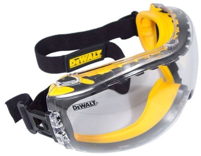 DeWalt DPG82-11 Concealer Clear Anti Fog Over Glasses Safety Goggles Z87.1