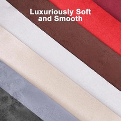 Premium Red Suede Fabric Wrap – 17×70 inch Suede Wrap for Car Interior – Self-Ad