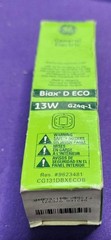 GE Biax D ECO 13W 4 Pin CFL 97597 F13DBX/841/ECO4P G24q-1 Base Light Bulb – NOS