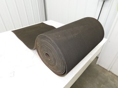 24″W x 40′ Rough Grip Top Rubber Conveyor Belt 2-Ply Black 1/4″Thick 40′ Length