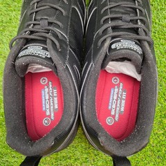 Skechers Dighton Memory Foam Slip Resistant Work Shoes Black Men’s SIZE 14 WIDE