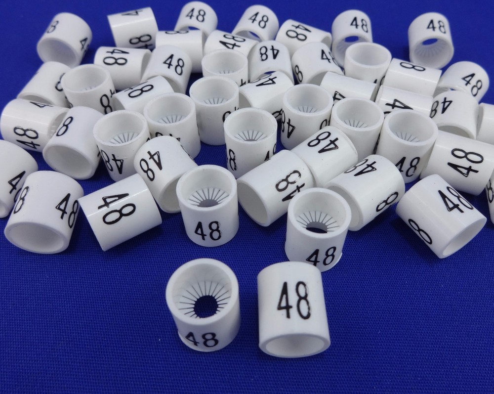 #48 Mini Slip On Size Markers Bag of 50 Retail Supply Hanger Garment Hanger