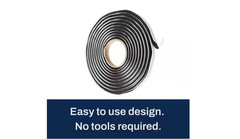 3/8 In. X 20 Ft. round Black Butyl Sealant Rope