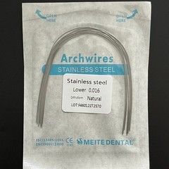 Dental Orthodontic Stainless Steel Round/Rectangular Arcos Arch Wires Natural
