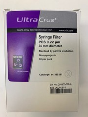UltraCruz® Syringe Filter, PES, 0.22µm, 30mm, Sterile, 30/pack sc-395291