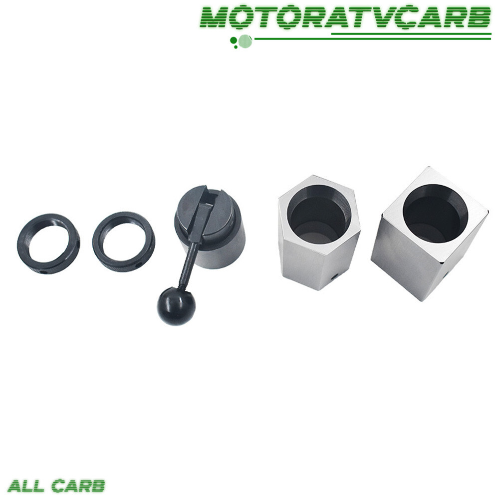 ALL-CARB 5C Collet Block Set- Square Hex Rings & Collet Closer Holder For Lathe