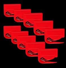 HIT Pack Of 10 Letter Openers: Red, 2.75” X 2.15”