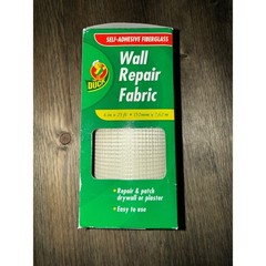 Duck Wall Repair Fabric 6in x 25ft White New Self-Adhesive Fiberglass Mesh