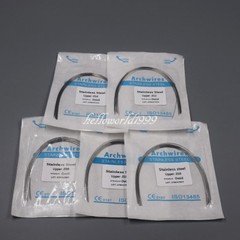 50 Pcs Dental Orthodontic Stainless Steel Round Arch Wire Upper/Lower 012-020