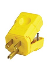 Leviton 15 Amp, 125 Volt, Plug, Industrial Grade, Value not found, Yellow