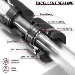 Straight Air Line Union Push To Connect Air Fittings For 3/8″ OD Pneumatic 10Pcs