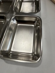 Polar Ware Stainless Steel 18-8 Steam Table Pans 1/9 Size USA Made Lot of 6