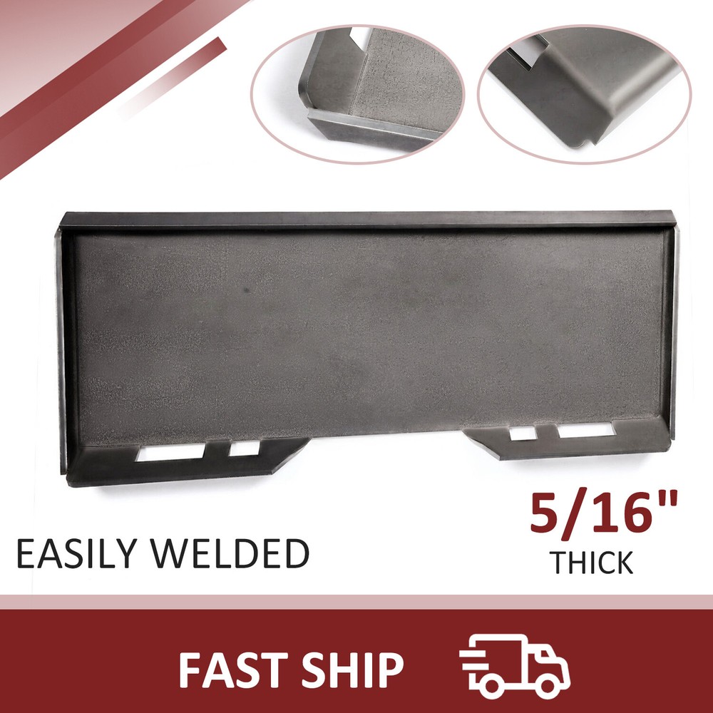 5/16″ Steel Quick Tach Attachment Mount Plate Skid Steer For Bobcat For Kubota