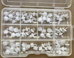 Luer Lock Connector Kit Both Male/Female, Six Different Sizes, 60 PCS