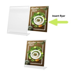 8.5 x 11 inches Clear Table Menu Display Stand Desktop Display Stand Paper Ho…
