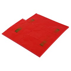 4Pcs Concrete Stone Texture Stamp Mats, PU, 24 × 24 In