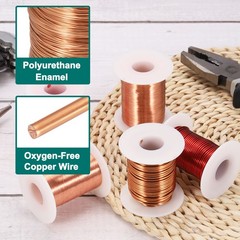 16 AWG Magnet Wire 16 Gauge 8 oz Enameled Copper Wire 155C(311F) Copper Color