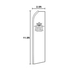 Open for Business Advertising Swooper Feather Flag Open Sign