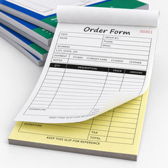 10 Pack Carbonless Sales Order Book, 2-Part Receipt Pads, 500 Invoices 5.5″x8.3″