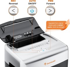 Bonsaii 120-Sheet Auto Feed Micro Cut Paper Shredder P-4 30min 6 Gal