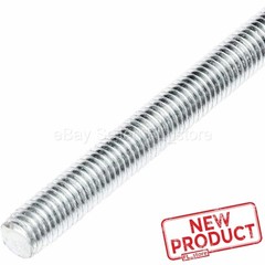 All Thread Rod 1/4-28″ Fully Threaded Rod 36″ Zinc Plated Steel 3 Feet Long NEW
