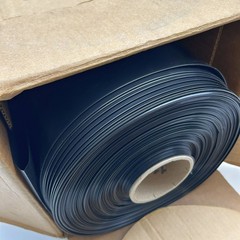 Uline S-7926 Black Poly Tubing Roll 6 Mil 24″ x 500′ LDPE Non-Vacuum 1 Roll