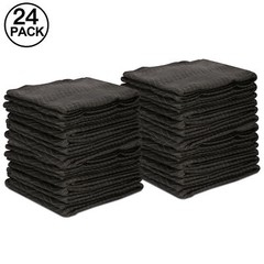 24 Pack Moving Blankets 80″ x 72″ Pro Economy Shipping Furniture Pads Black