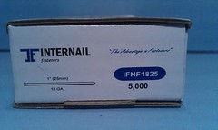 1″ Inch 18 Gauge Galvanized Finish Brad Nails 5,000 Count