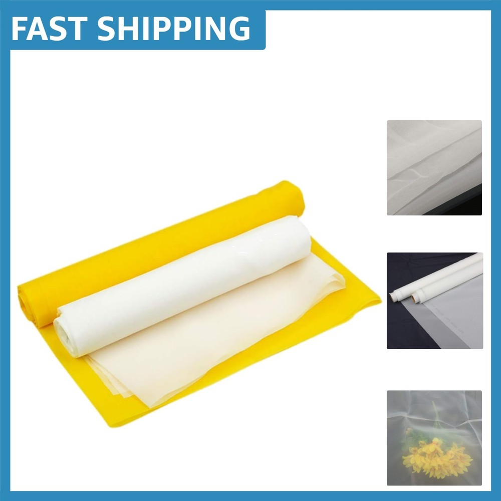 High Tension White Screen Printing Mesh, 140/55T, Perfect for Any Craft Project