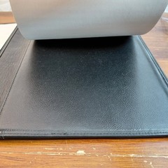 Vintage Barbie Faux Leather Padfolio Folder W Barbie Notepad 10×12 Black