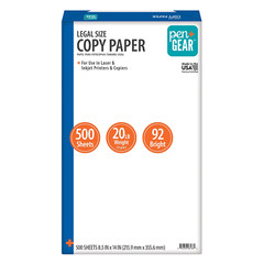 Copy Paper, 8.5″ X 14″, Legal Size, 92 Bright, White, 20 Lb., 1 Ream (