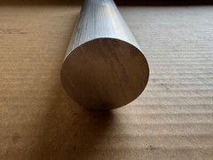 2″ Diameter Aluminum 6061 Round Rod x 12″ Long, Solid Extruded Bar