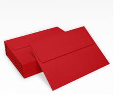 50 LUXPaper A7 Invitation Envelopes 5.25 x 7.25 80lb Ruby Red Peel & Stick