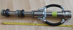 Vintage Elkhart Brass Fire Nozzle Firefighter Department Equipment Hose 2 1/2″ ?