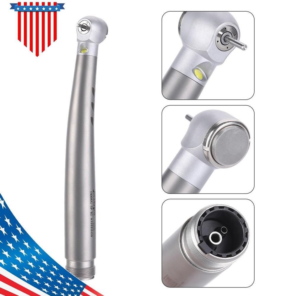 Dental LED E-generator Fiber Optic High Speed Handpiece 4 Spray 4Hole /2Hole