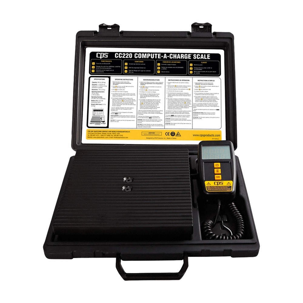 CPS CC220 Charging Scale, 220 lb Max, LCD 406D38
